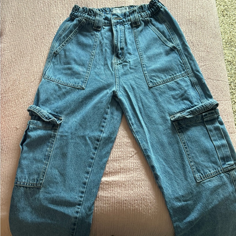 Wax Jean Women's Blue Straight Leg Jeans